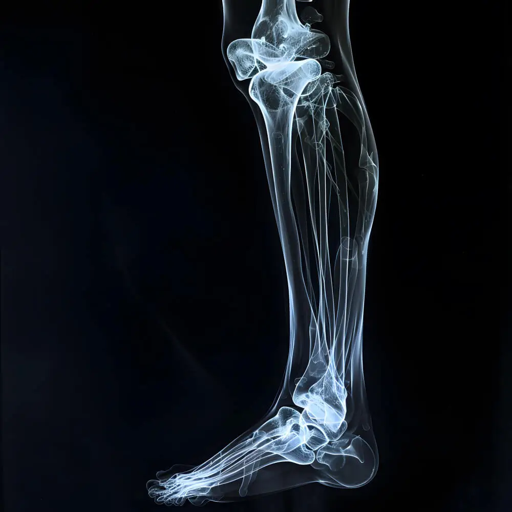 An X-Ray Of The Lower Leg And Foot